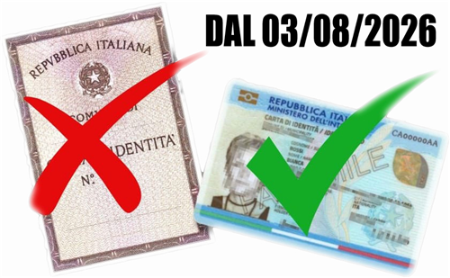 Scadenza della carta d'identità cartacea
